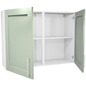 Wickes Ohio Reed Green Shaker Wall Unit - 1000mm 2