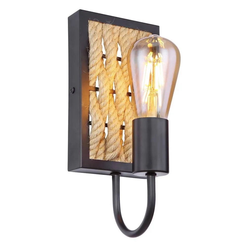 Netlighting Halia Wall Lamp Matt Black 1x E27