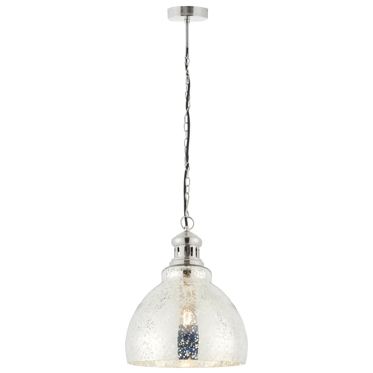 Silver Dome Pendant Light Glass | Barker & Stonehouse