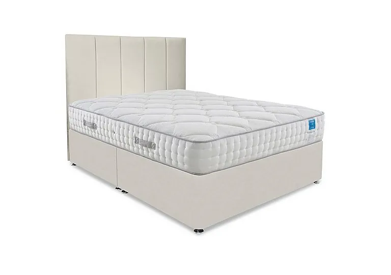 Memory Luxe Divan Set - King Size - Plush Ecru