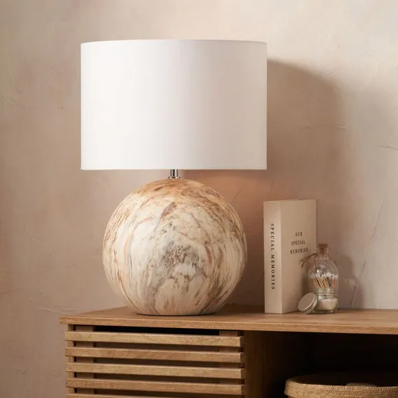 Pacific Lifestyle Viejo Large Stone Effect Ceramic Table Lamp 1
