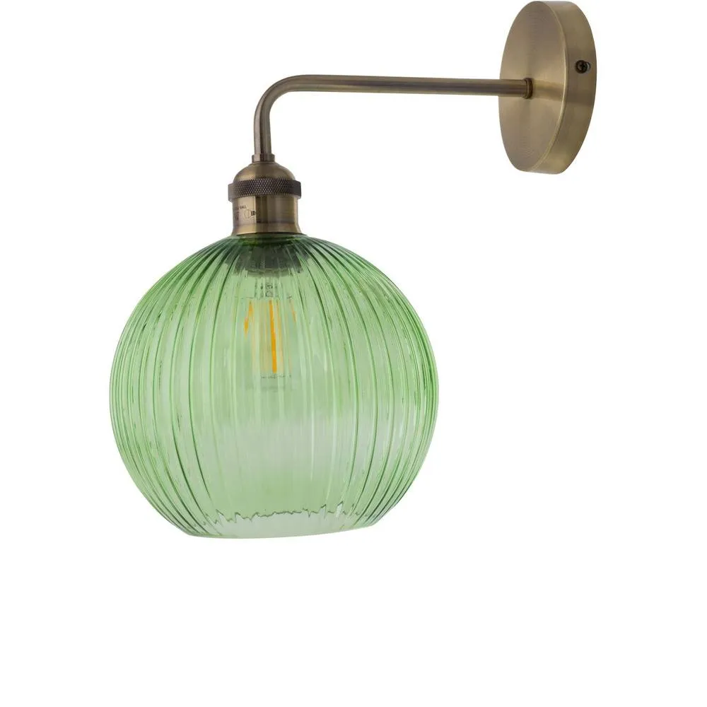 First Choice Lighting Isaac - Antique Brass Wall Lamp in Gold 6