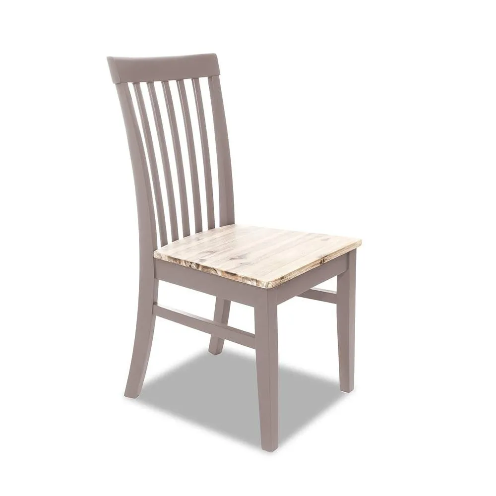 Statement Furniture Florence Highback Wooden Seat Chair in Taupe 5