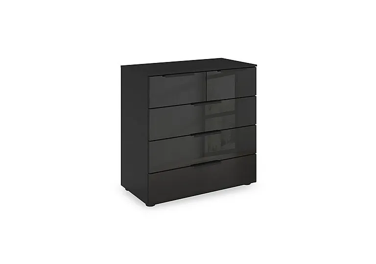 Haven 3+2 Drawer Décor Chest with Glass Front