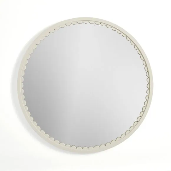 Remi Scalloped Round Wall Mirror 3