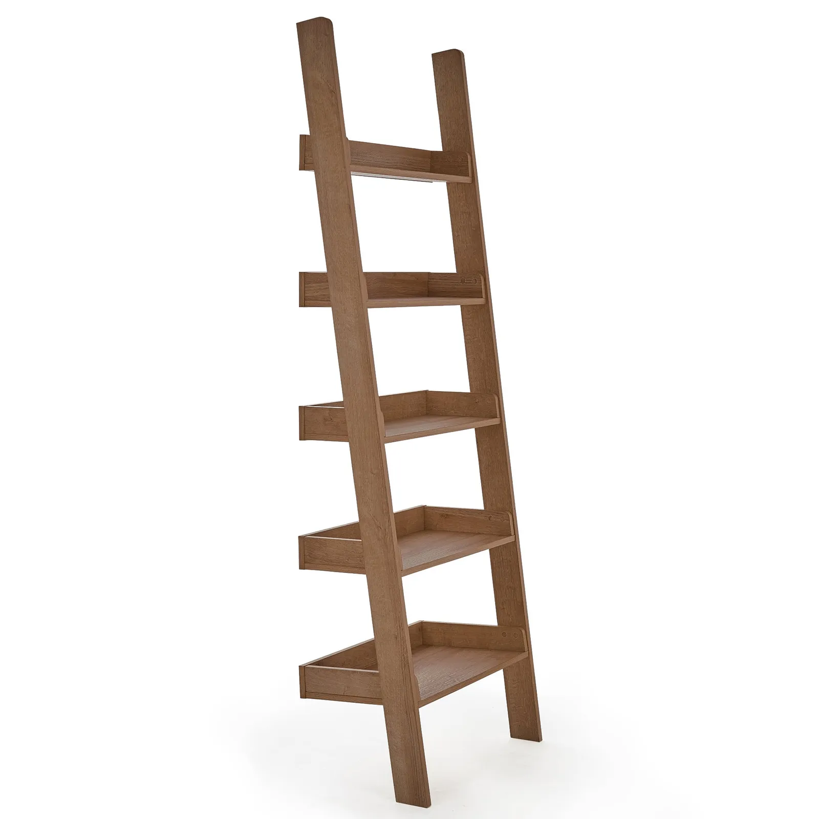 Fulton Ladder Bookcase Brown