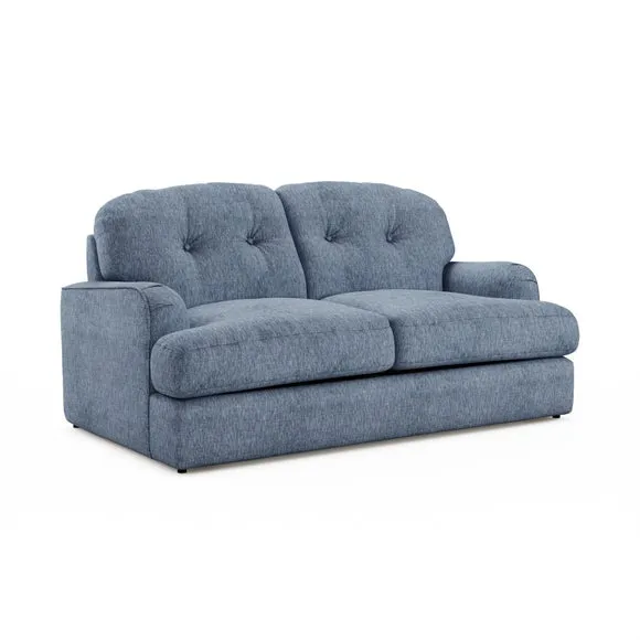 Martha 2 Seater Double Sofa Bed, Slub Faux Linen 6