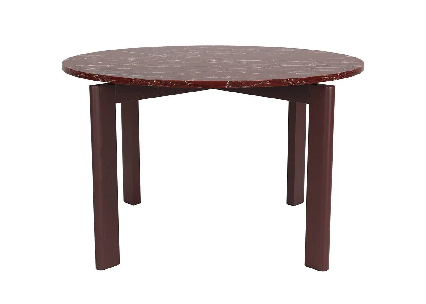 Fritz Hansen After Dining Table Ash Burgundy Marble Honed 1