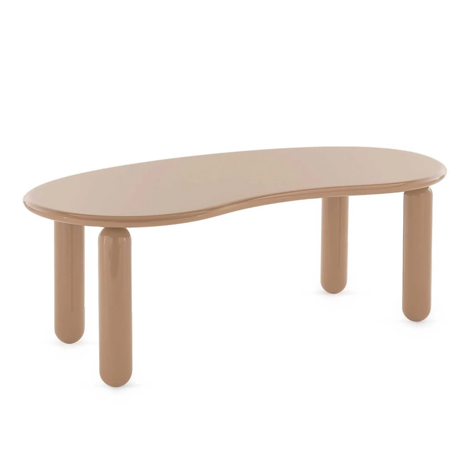 Kartell Undique Mas Side Table 119X59X44 Powder, Round, Neutral Wood | Barker & Stonehouse 2