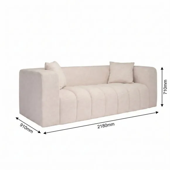Penninsula Chenille 3 Seater Sofa 6