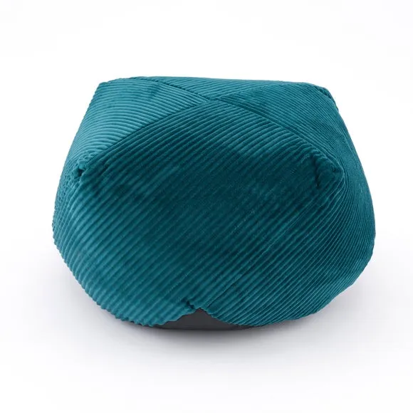 Remy Teal Cord Pouffe 5
