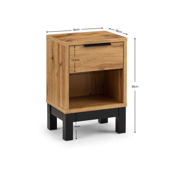 Bali 1 Drawer Bedside Table 6