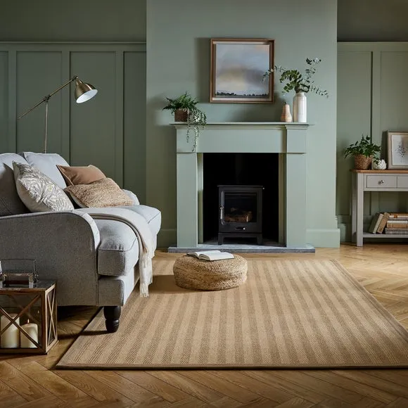 Herringbone Jute Border Rug 1
