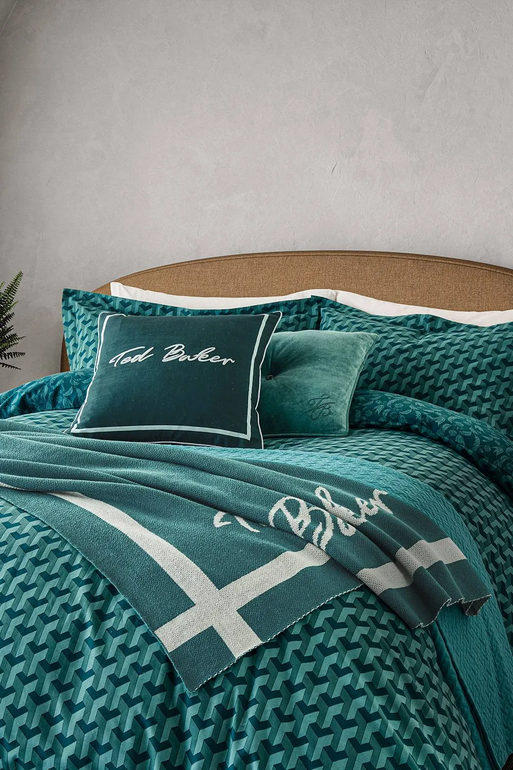 Ted Baker 'Phorcys' Cotton Duvet Cover Set in Teal 2