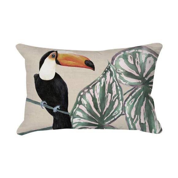 Jungle Toucan Rectangle Cushion 3