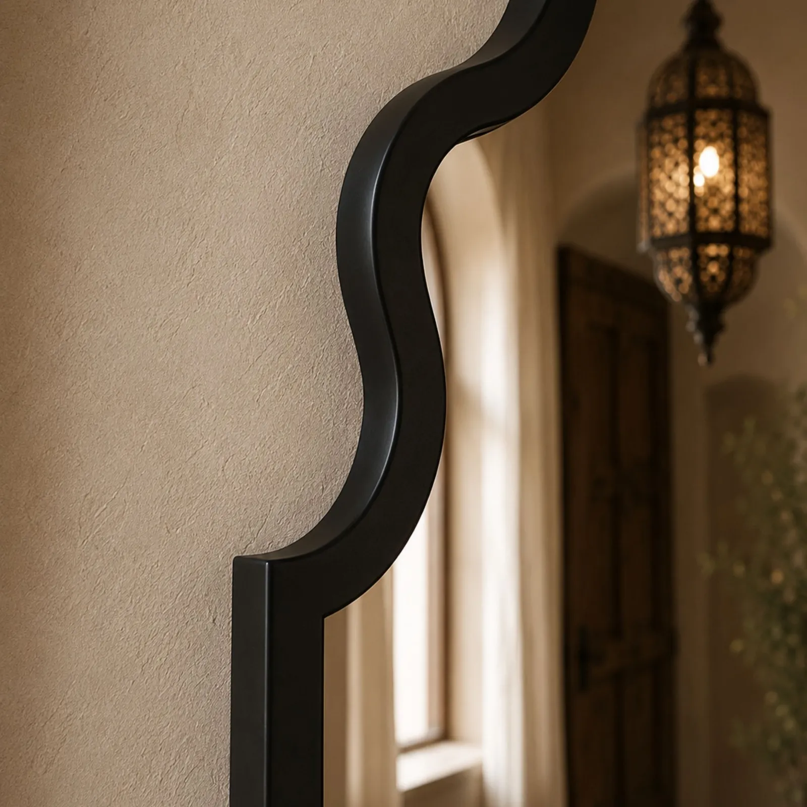Yearn Mirrors Moroccon mirror black 98(h)x52cm(w) 4