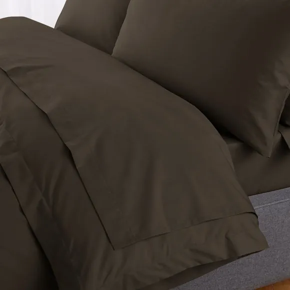 Hotel 230 Thread Count Percale 100% Cotton Flat Sheet 1