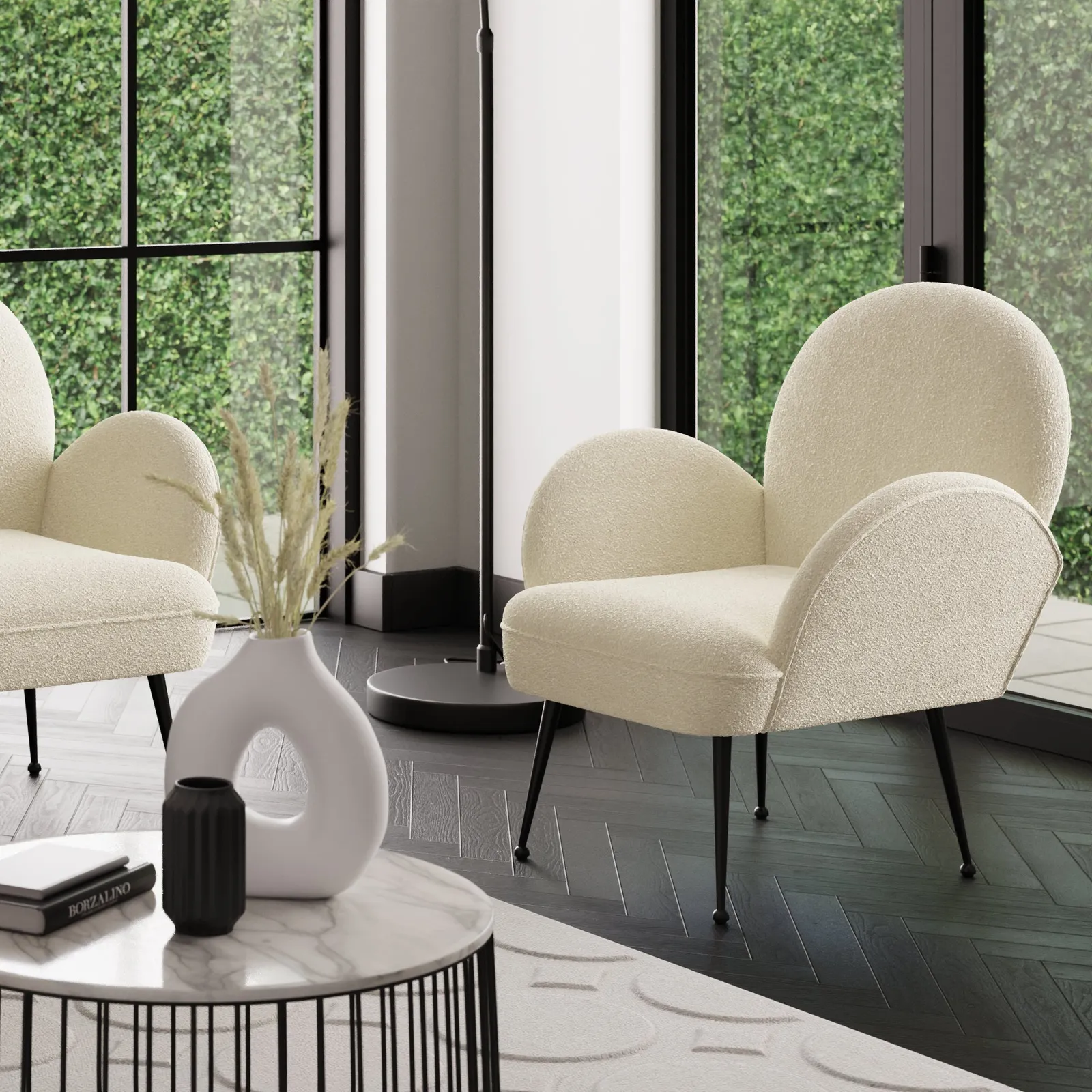 Kit Boucle Chair Ivory