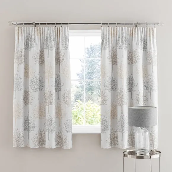 Jacquard Trees Pencil Pleat Curtains 5