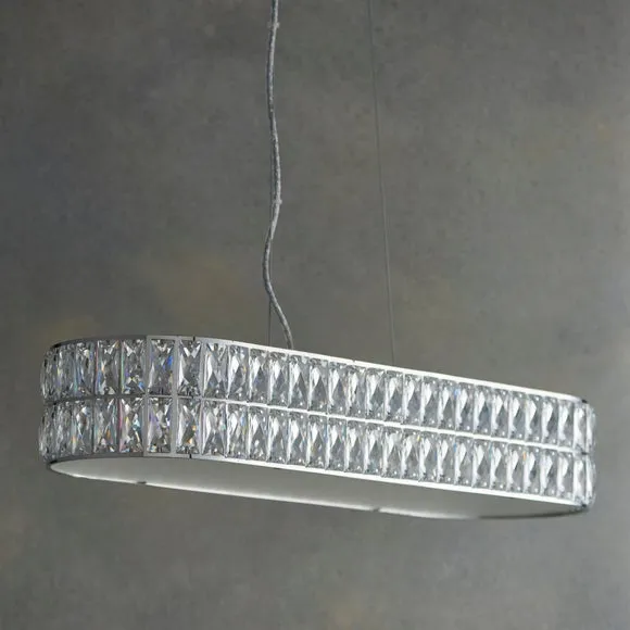 Vogue Crystal Armoury Integrated LED Diner Ceiling Light 2