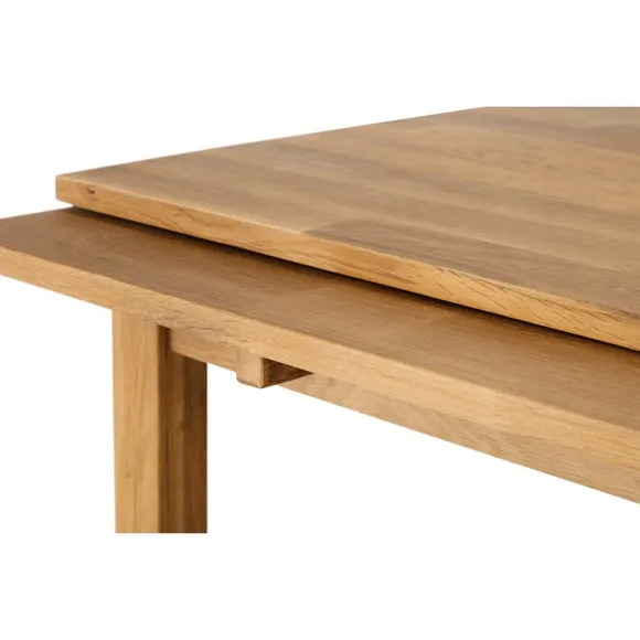 Coxmoor 4-6 Seater Square Extendable Dining Table, Solid Oak 6