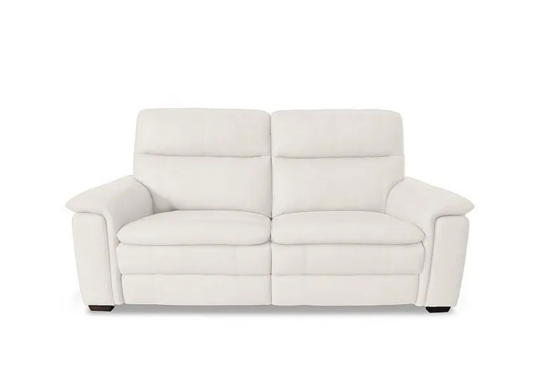Recharge 2 Seater Leather Power Recliner Sofa with Power Headrests - BV Star White - Sofas and Armchairs - In Time for Christmas