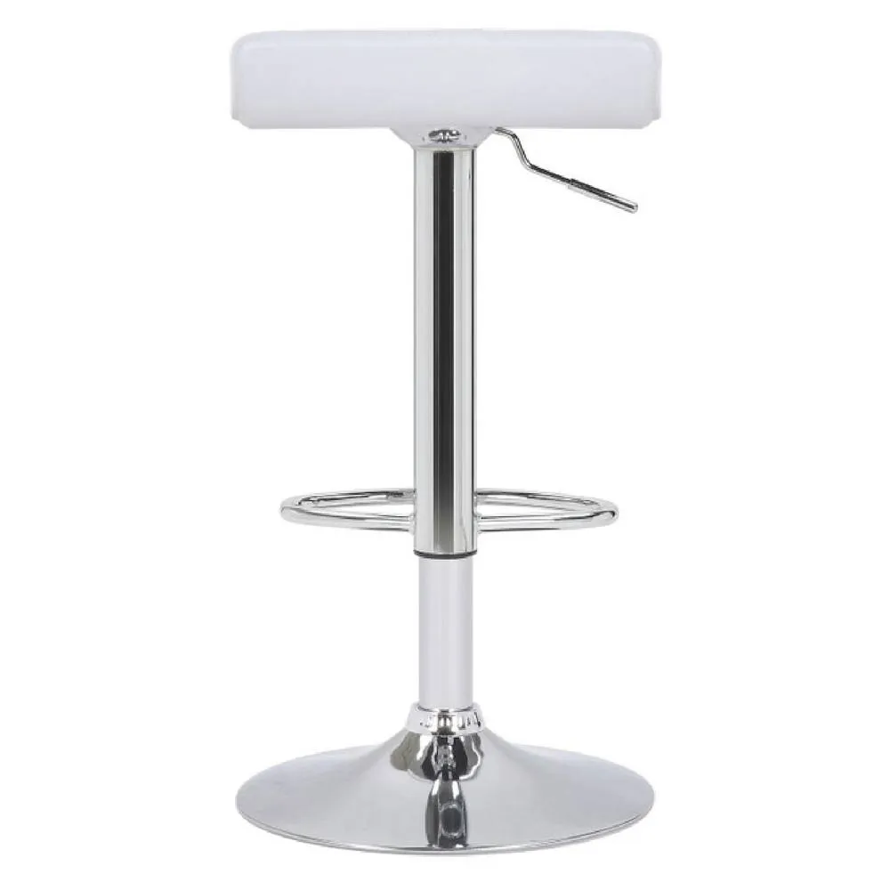 netfurniture Tempy breakfast bar stool white padded seat height adjustable 5