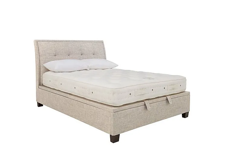 Miles Ottoman Bed Frame - King Size - Oatmeal