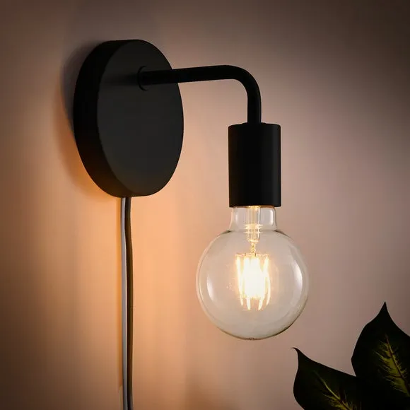Koppla Industrial Plug In Wall Light 2