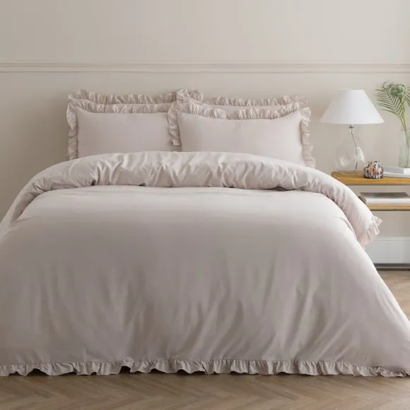 Briona Frilled Edge Duvet Cover & Pillowcase Set 1