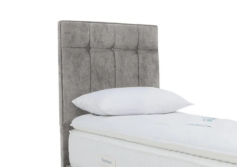 Beam Floor Standing Headboard - Single - Daytona Silver
