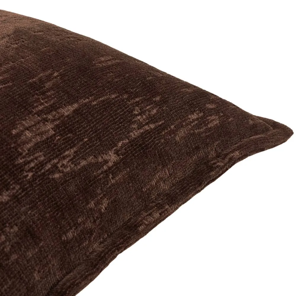 Paoletti Aurelio Chenille Jacquard Cushion in Chocolate 3