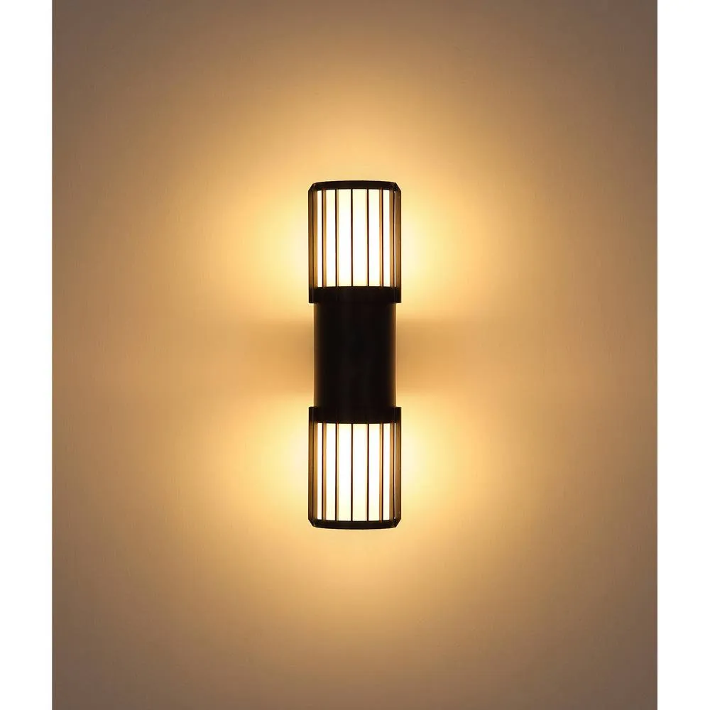 Netlighting Mervin Outdoor Up Down Wall Lamp Matt Anthracite 2x E27 in Grey 5