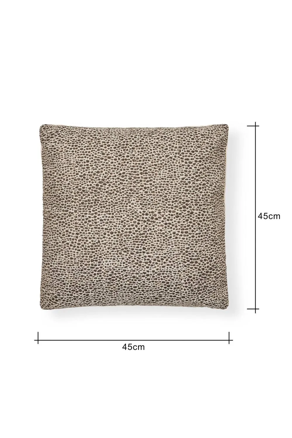 BHS Woven Leopard Print Grey Cushion 3