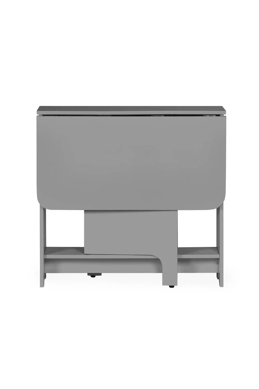 Julian Bowen Gatan 2 Seater Compact Drop Leaf Dining Set with Folding Chairs in Light Grey 5