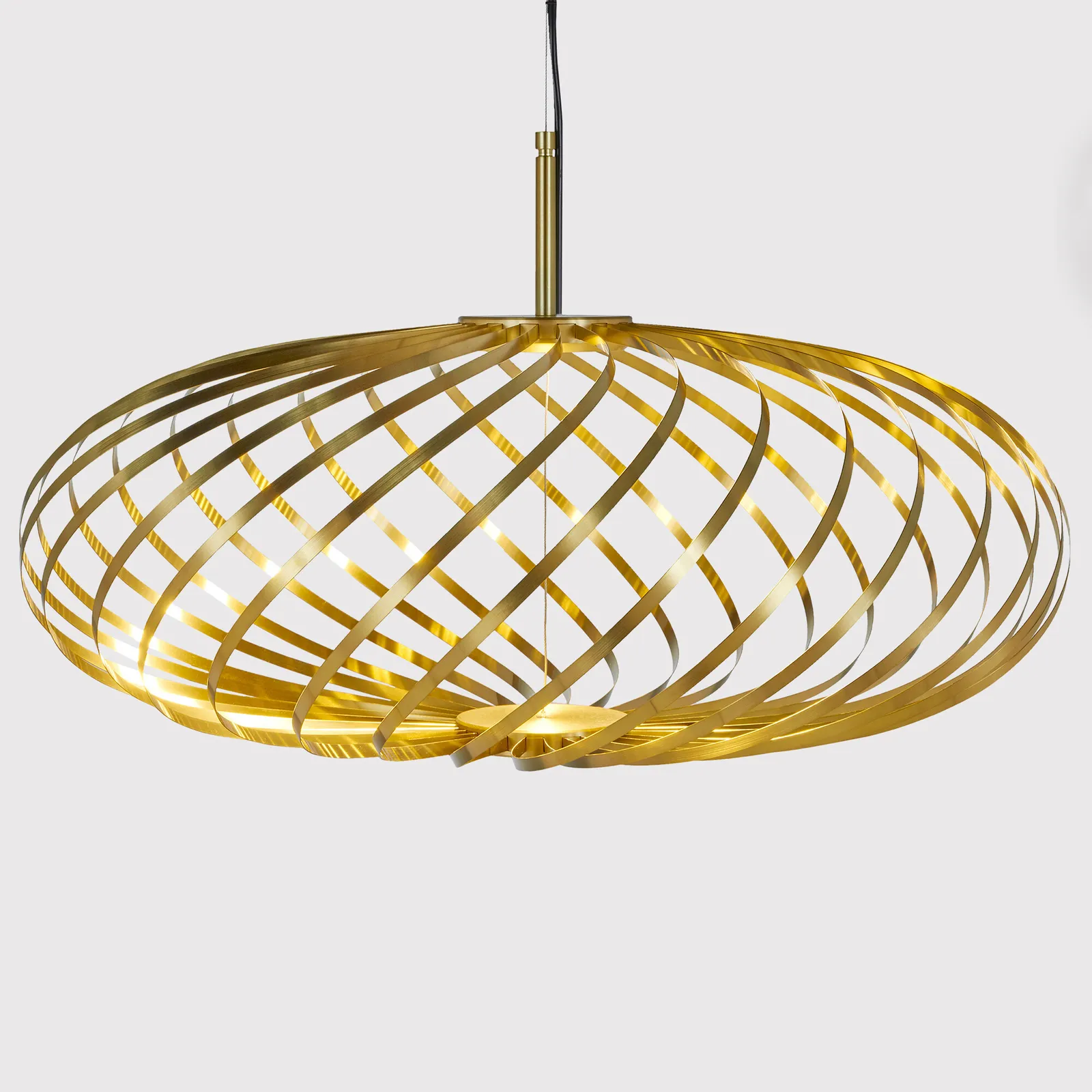 Tom Dixon SPRING PENDANT SMALL Light, Gold Metal | Barker & Stonehouse