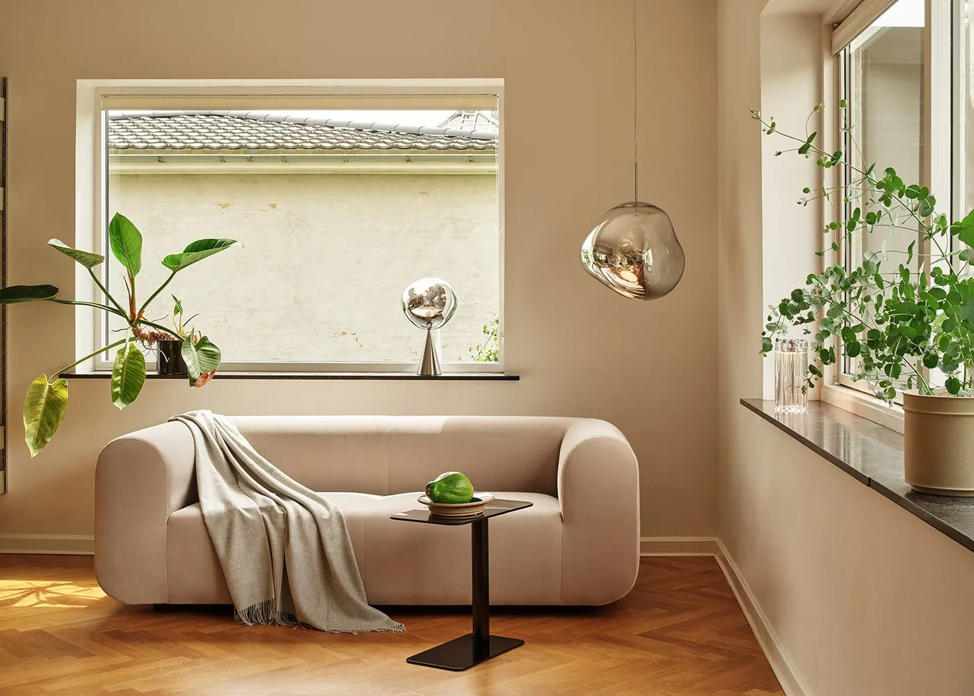 Tom Dixon Plump 2.5 Seater Sofa Config 1 Hallingdal 0100 Black Legs 3