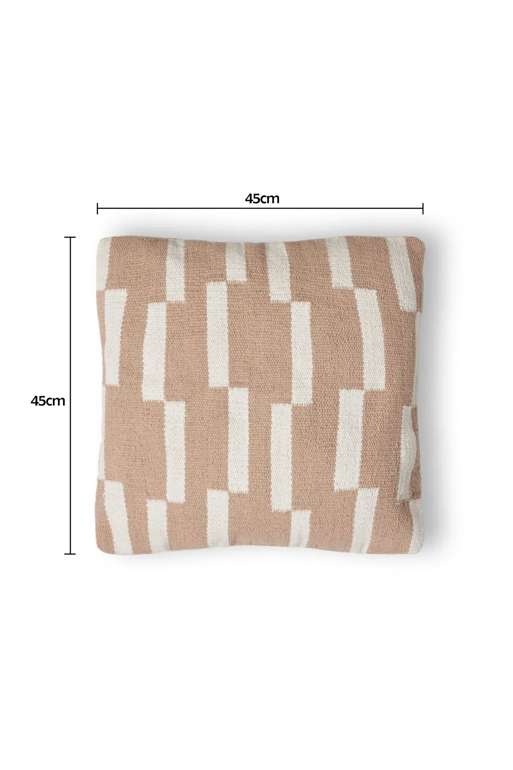 BHS Woven Stripe Cushion in Taupe 3