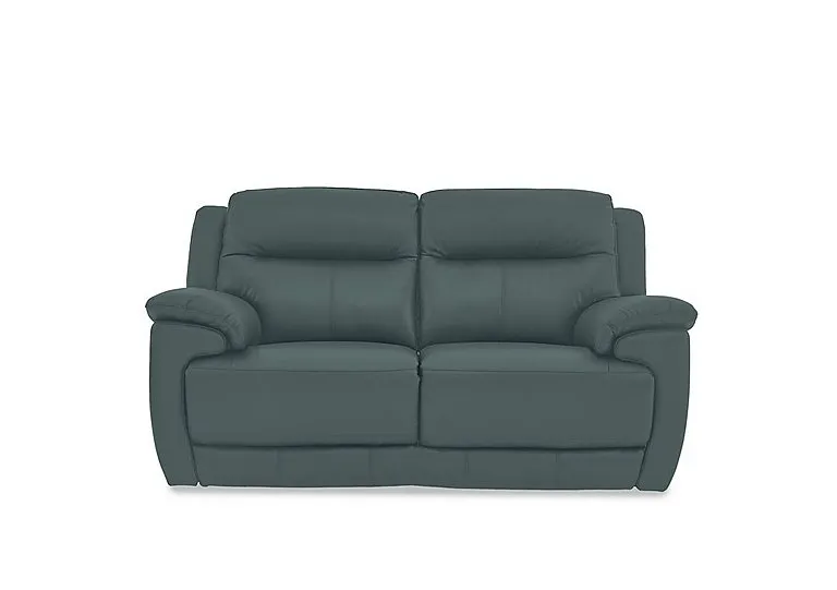 Touch 2 Seater Leather Sofa - BV Lake Green