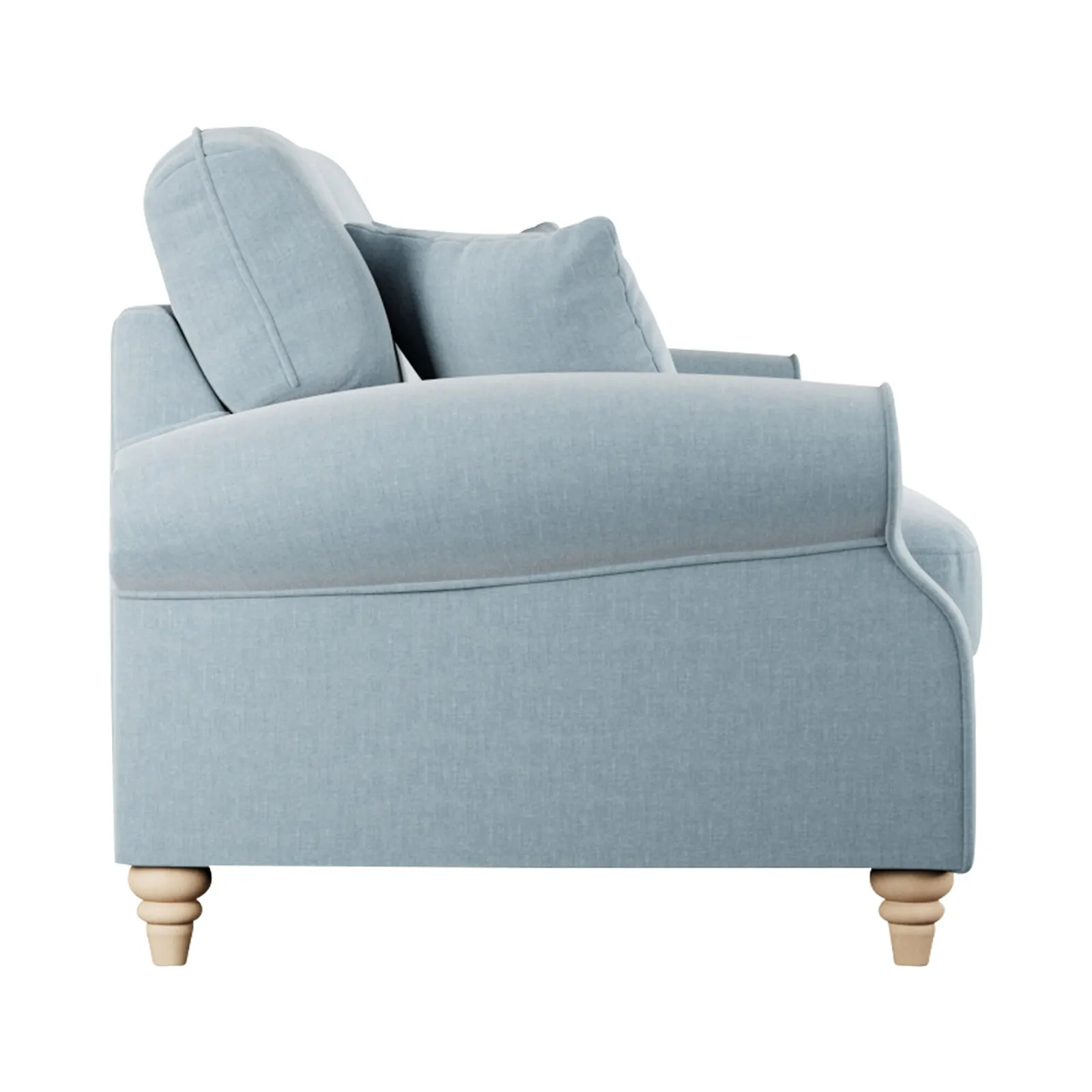 Hattie 3 Seater Sofa, Blue Fabric | Barker & Stonehouse 3