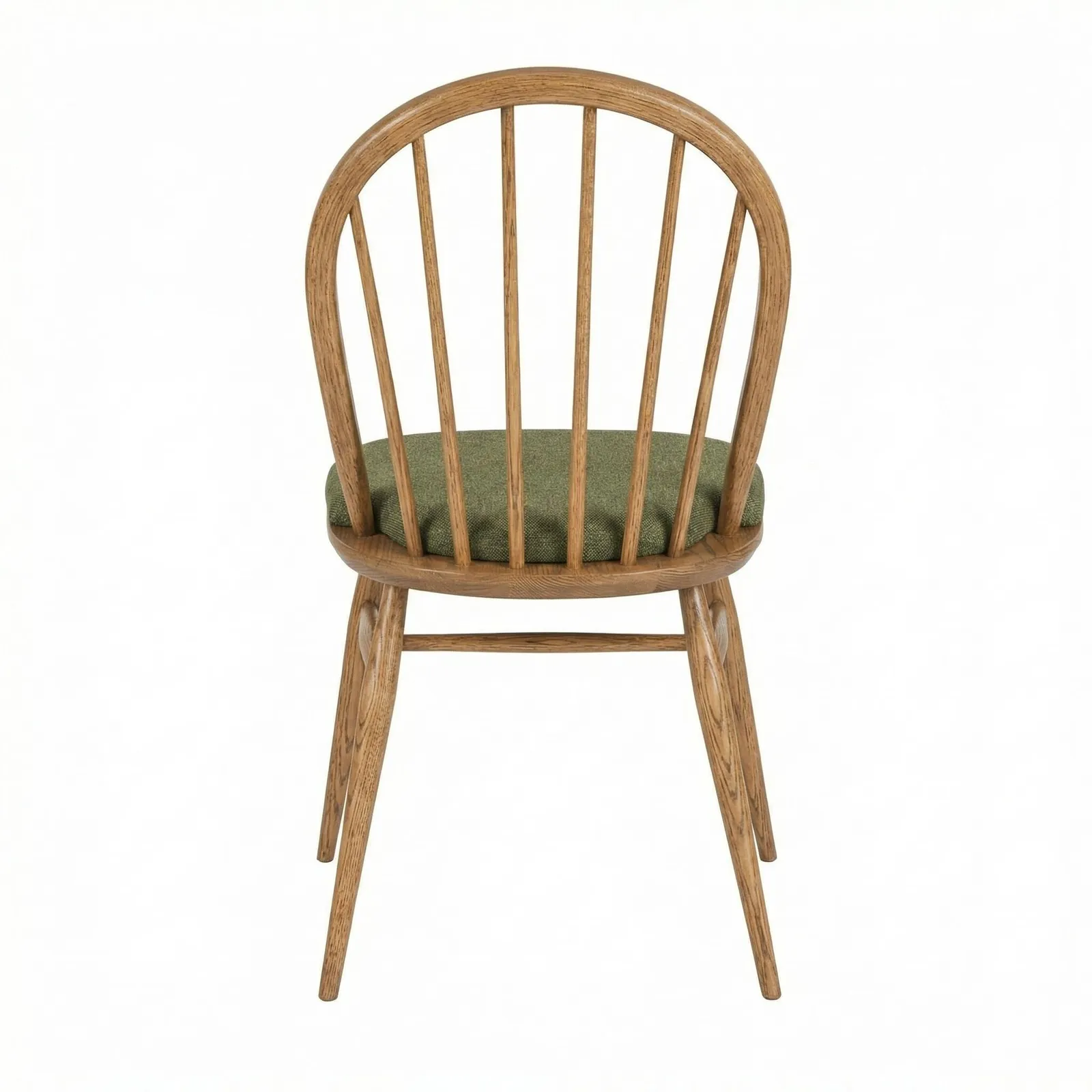 Ercol Windsor Upholstered Dining Chair, Green Wood | Barker & Stonehouse 5