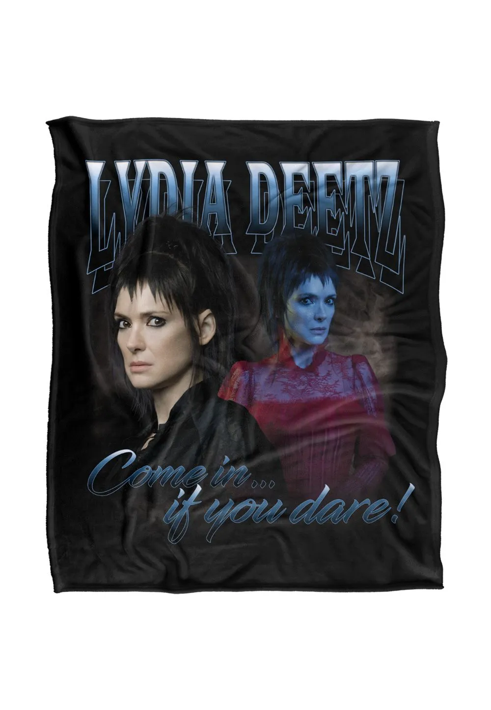 Warner Brothers Beetlejuice 2 50x60 Lydia Homage Silky Touch Super Soft Throw Blanket in White