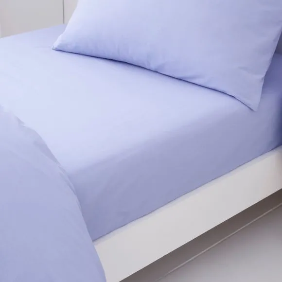Set of 2 Pure Cotton Fitted Bed Sheets 1