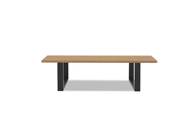Terra Compact Dining Bench with U Shaped Legs - 140-cm - Bianca