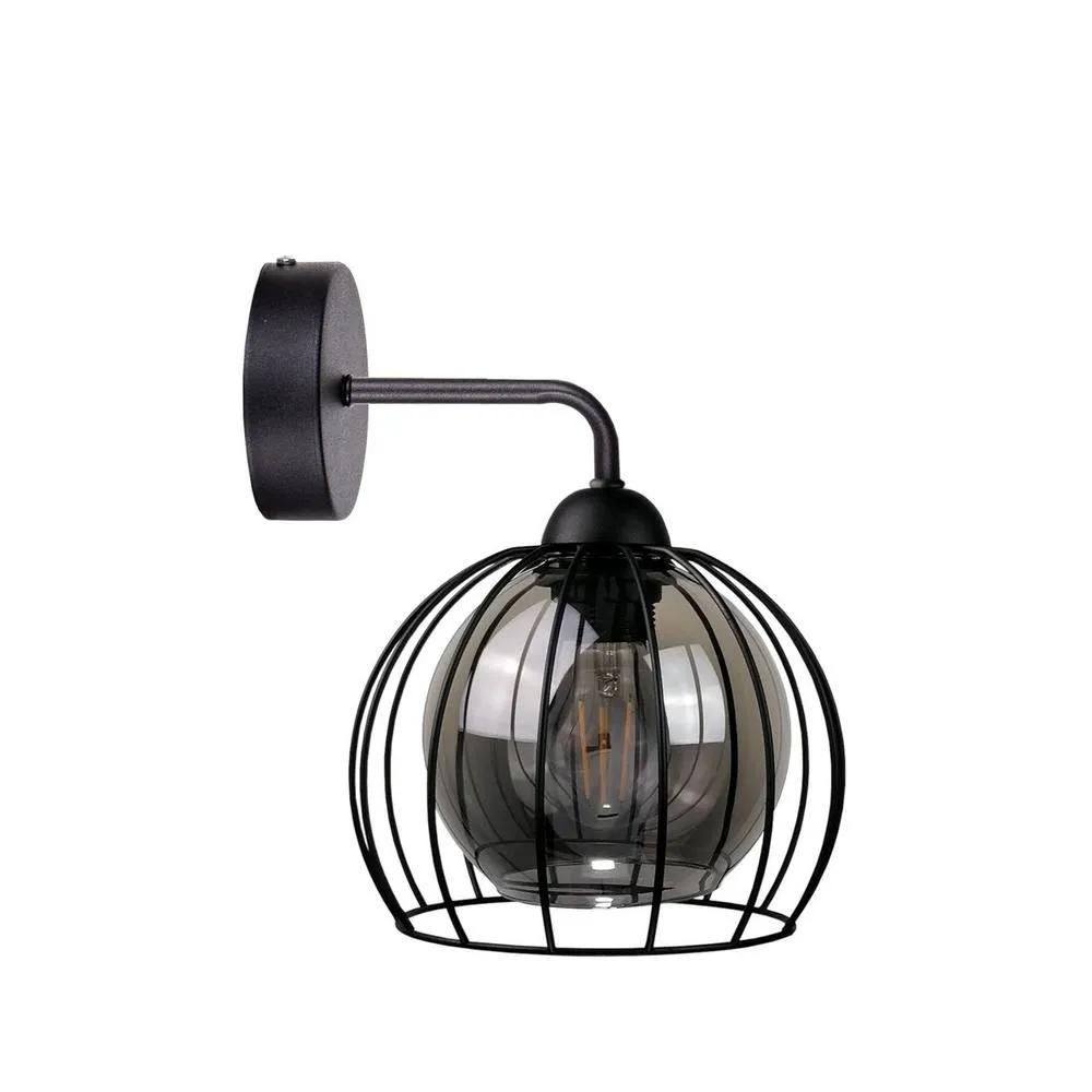 Netlighting Solo Wall Lamp Black 25cm 1x E27