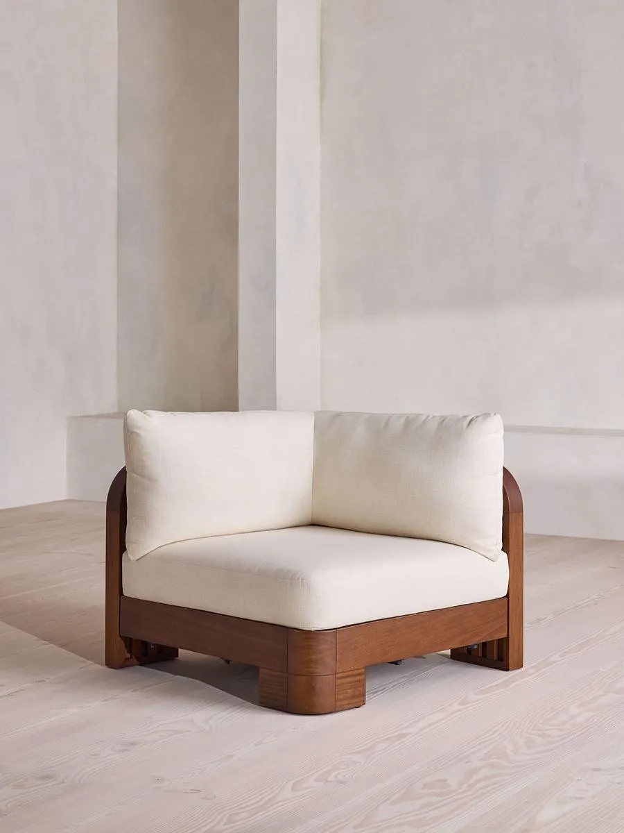 Odell Outdoor Sofa, Corner Module, Off White