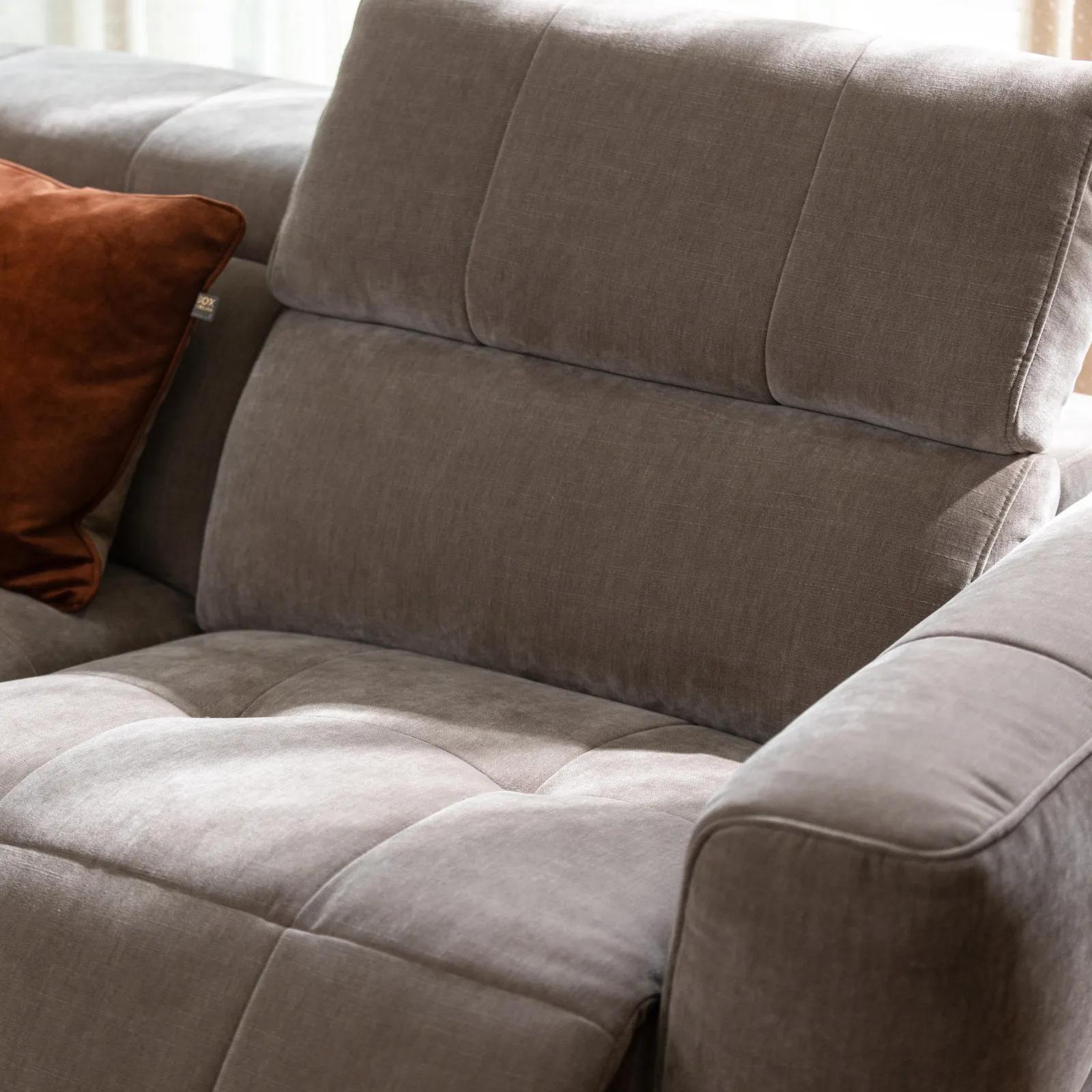 Rochester Lhf Corner Sofa, Neutral Fabric | Barker & Stonehouse 6