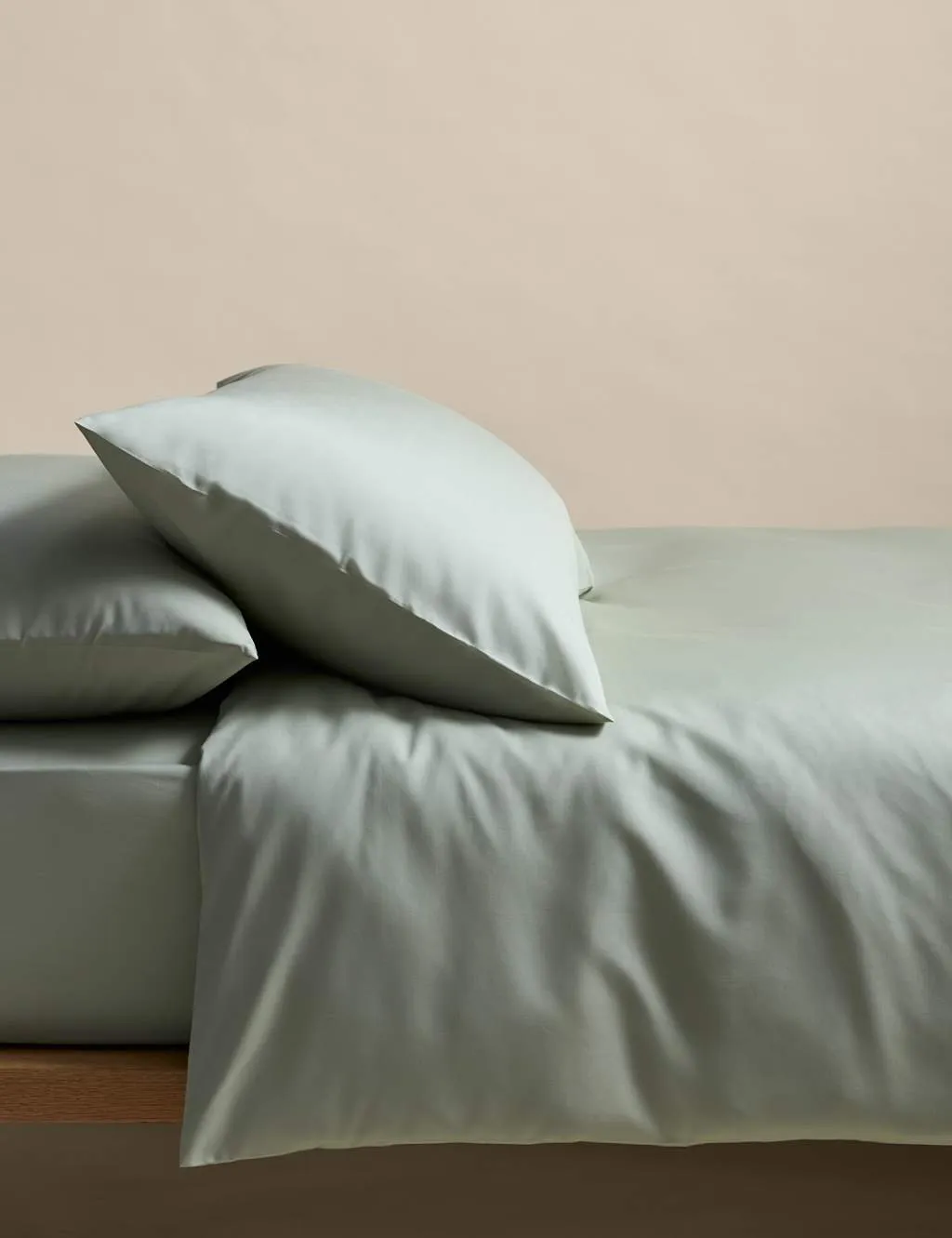 M&S Stay Cool Lyocell Rich Bedding Set Sage