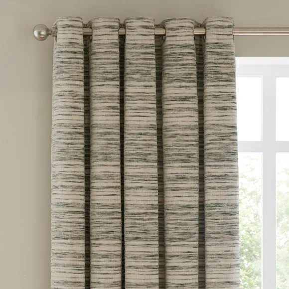 Brancaster Chenille Eyelet Curtains 1