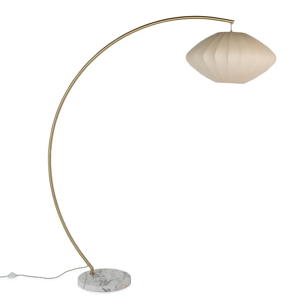 Heal's Sheer Overarched Floor Lamp White 2
